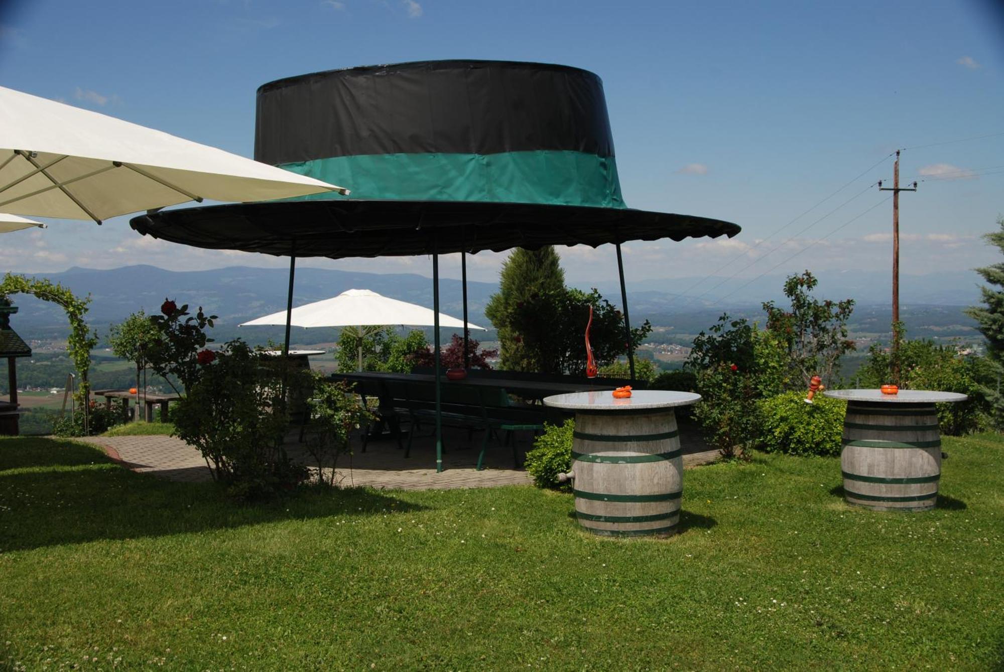 Naturpark-.Weinbergferienhaus Kitzeck im Sausal Bagian luar foto